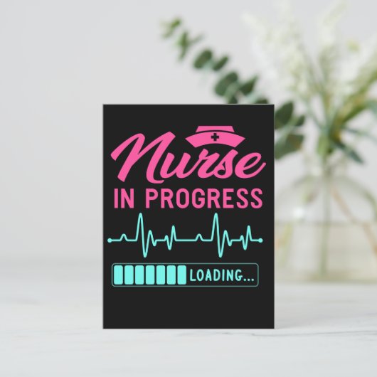 Funny Nursing Future Registered Nurse Loading Briefkaart (Staand voorkant)