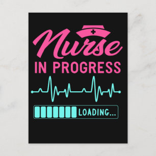 Funny Nursing Future Registered Nurse Loading Briefkaart