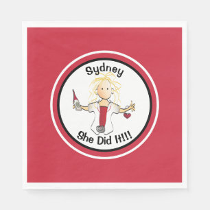 Funny Nursing School Afstuderen Napkins Servet