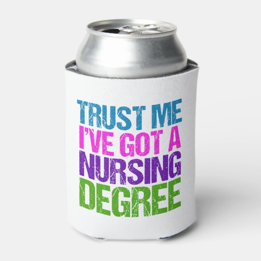 Funny Nursing School Afstuderen Nurse Afstuderen Blikjeskoeler (Blikje Voorkant)