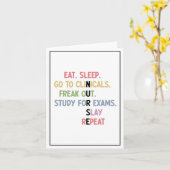 Funny Nursing School student Future Nurse Gifts Kaart (Gele Bloem)