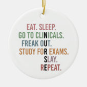 Funny Nursing School student Future Nurse Gifts Keramisch Ornament (Voorkant)