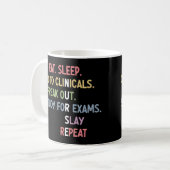 Funny Nursing School student Future Nurse Gifts Koffiemok (Voorkant links)
