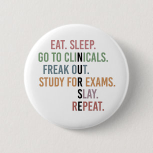 Funny Nursing School student Future Nurse Gifts Ronde Button 5,7 Cm