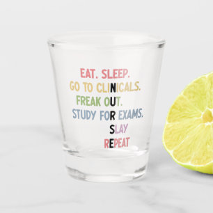 Funny Nursing School student Future Nurse Gifts Shot Glas
