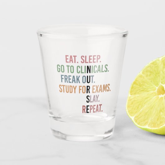 Funny Nursing School student Future Nurse Gifts Shot Glas (Voorkant)