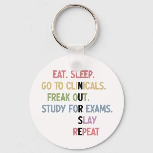 Funny Nursing School student Future Nurse Gifts Sleutelhanger (Voorkant)