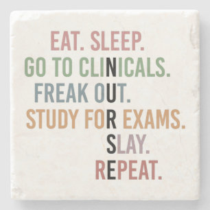 Funny Nursing School student Future Nurse Gifts Stenen Onderzetter