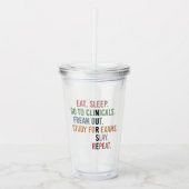 Funny Nursing School student Future Zurse Acryl Drinkbeker (Voorkant)