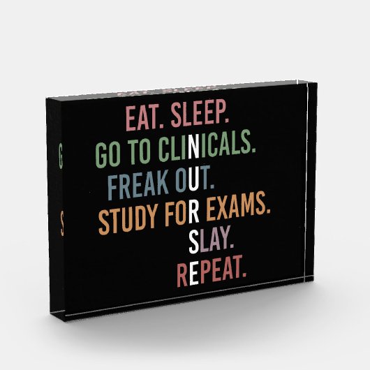 Funny Nursing School student Future Zurse Fotoblokken (Links)