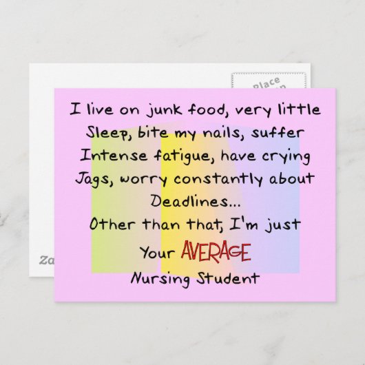 Funny Nursing Student Gifts Briefkaart (Voorkant / Achterkant)