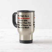 Funny Nursing Student Gifts Reisbeker (Voorkant links)