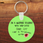 Funny Nursing Student Key chain Sleutelhanger (Voorkant)