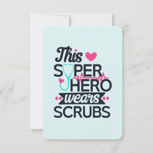 Funny Nursing Superheld Gezegde Dank u Kaart