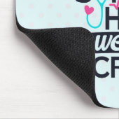 Funny Nursing Superheld Gezegde Typografie Muismat (Hoek)