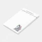 Funny Nursing Superheld Gezegde Typografie Post-it® Notes (Schuin)