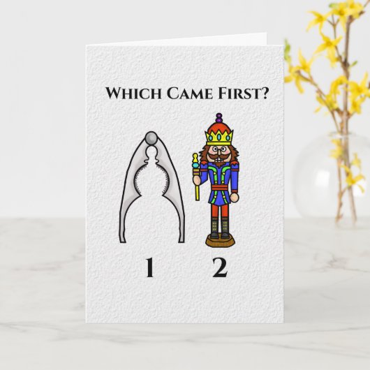 Funny Nutcracker Carte d'anniversaire (Fleur jaune)