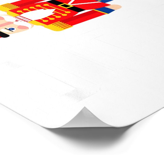 Funny Nutcracker Fritz Did It Clara Christmas Ball Poster (Hoek)