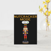 Funny Nutcracker Shirt Christmas Nutcracker Mode O Kaart (Gele Bloem)