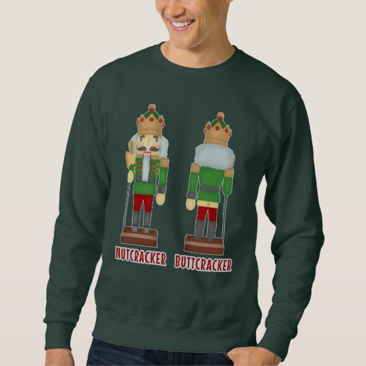 Funny Nutcracker Xmas Humor Ugly KerstSweater Trui (Voorkant)
