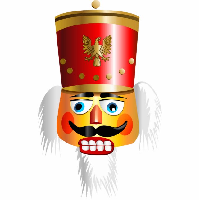 Funny Nutkraker Fotobeeldje Ornament (Voorkant)