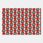 Funny Nutkraker Kerstmis Inpakpapier Vel (Voorkant)