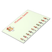 Funny Nutkraker Leger Notitieblok (Schuin)