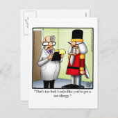 Funny Nutkraker Nut Allergy Humor Briefkaart (Voorkant / Achterkant)