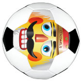 Funny Nutkraker Speelgoed Soldaat met gepunte snor Voetbal (Gedraaid)