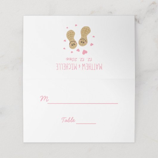 Funny Nuts over elkaar kutweddenschap (Buitenkant ongevouwen)