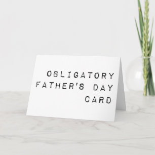 Funny Obligation Vaderdag Kaart