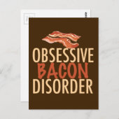 Funny Obsessief Bacon Disorder Briefkaart (Voorkant / Achterkant)