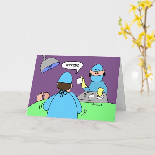 Funny Obtenir bien Carte Knee Remplacement Chirurg (Fleur jaune)