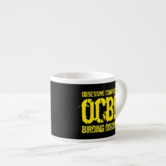 Funny OCBD (obsessief-Compulsive Birding Disorder) Espresso Kop (Voorkant rechts)
