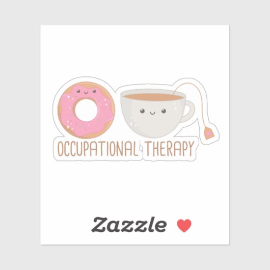 Funny Occupational Therapy O-Tea Sticker (Vel)