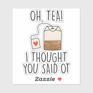 Funny Occupational Therapy Tea Lover Design Sticker