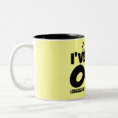 Funny OCD kip Tweekleurige Koffiemok (Links)