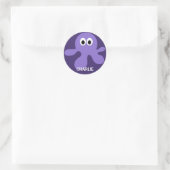Funny Octopus aangepaste naam stickers (Tas)