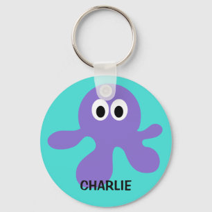 Funny Octopus aangepaste sleutelketens Sleutelhanger