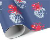 Funny octopus cadeaupapier (Rol Hoek)
