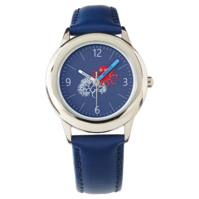 Funny octopus horloge (Voorkant)