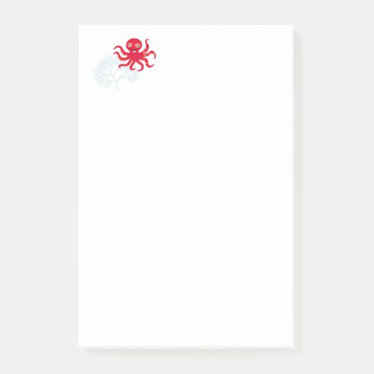 Funny octopus post-it® notes (Voorkant)