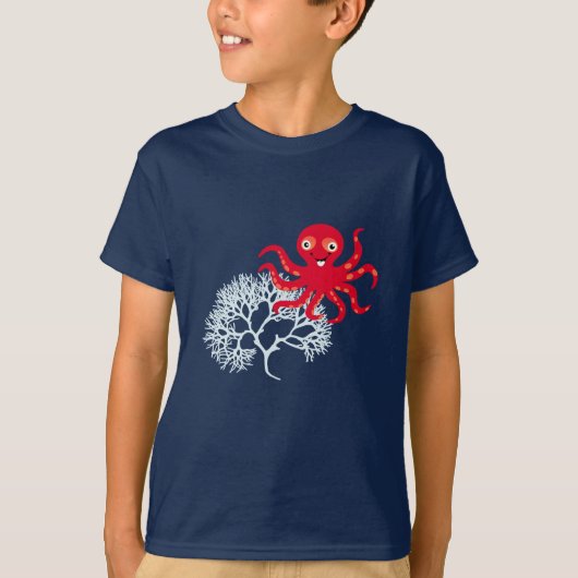 Funny octopus t-shirt (Voorkant)
