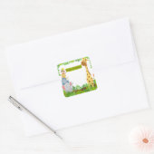 Funny Oerwoud Animals Happy Birthday Sticker (Envelop)