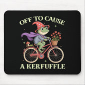 Funny Off To Cause A Kerfuffle Whimsical Wizard Fr Muismat (Voorkant)
