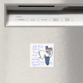 Funny Offbeat Wedding Elopement Magnet Sjabloon Magneet (Insitu (Vaatwasser))