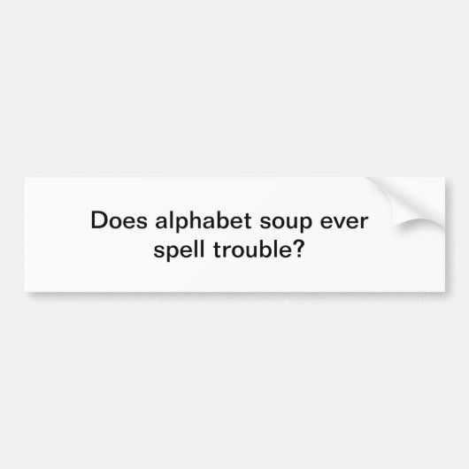 FUNNY OFFENSIEF GEKKE HUMOR BUMPERSTICKER (Voorkant)