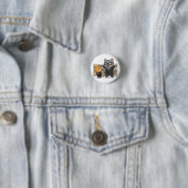 Funny Office Cat Boss Scolding Employee Button (In situ)