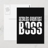 Funny Office Humor Bosses : De grootste baas ter w Briefkaart (Voorkant / Achterkant)