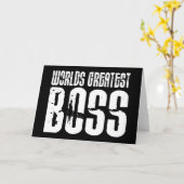Funny Office Humor Bosses: 's werelds grootste baa Kaart (Gele Bloem)